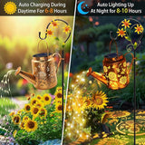 Solar Watering Can with Lights, Birthday Gifts for Mom Women Mother's Day, Outdoor Garden Decor Sunflower Solar | Lumora