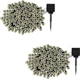 Pure Garden Solar Powered Outdoor String Lights - 200 LED Fairy Lights with Eight Light Modes - for Patio | Lumora