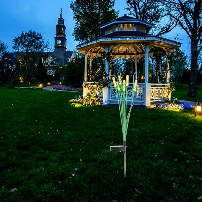 Solar Powered Garden Stake Lights Outdoor Waterproof Solar Lawn Pathway Lighting Decorative for Patio Yard | Lumora