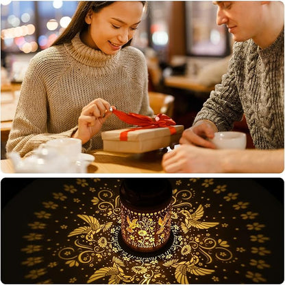 Hummingbird Solar Lanterns Outdoor Garden Decor Solar Lights Waterproof Hummingbird Decorative Hanging Metal Lights Gardening Gifts for Women Mom Grandma Outside Yard, Patio, Backyard, Farm