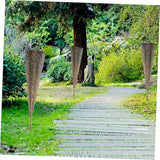 Yardwe 2pcs Solar Pathway Lights Iron Art Decorative Lawn Lamp for and Patio Solar Powered Cone Shape Design for | Lumora