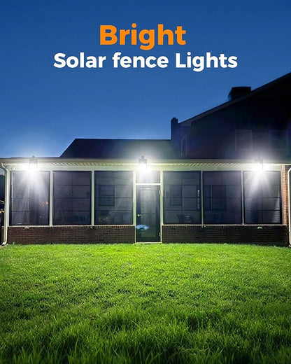 Clip On Solar Lights Outdoor,Motion Sensor Outdoor Lights, 72LEDs 600LM Clip on Solar Fence Lights Outdoor Waterproof LED,Solar Lights for Wall Fence,Deck, Gutter,Camping (4 Pack)