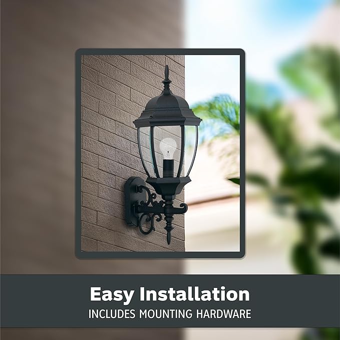 Designers Fountain Tiverton Outdoor Light Fixture, 24.25 Inch Exterior Wall Lantern Sconce for Front Door, Patio | Lumora