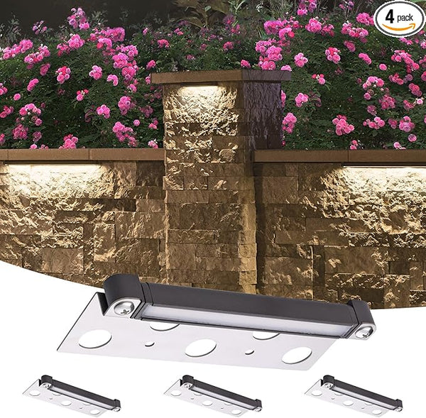 2W Retaing Wall Deck Step Light 7 Inch LED Hardscape Paver lamp, Warm White 2700K, 12V Low Voltage AC/DC, for | Lumora