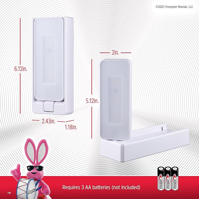 Energizer Swivel LED Touch Light, Battery Operated, 35 Lumens, Wireless LED Closet - Outdoor Lighting Accessory | Lumora