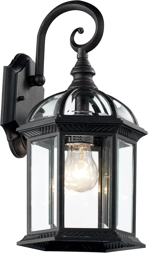 Trans Globe Lighting 4181 BK Wentworth Collection 15 Inch One Light Outdoor Wall Lantern I Black Finish I | Lumora