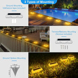 T-SUN Solar Deck Lights Outdoor Waterproof, Deck Lights Solar Powered, Driveway Marker Light for Fence Front Door | Lumora