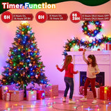 100FT 300 LED Color Changing Christmas Lights, Warm White & Multicolor Christmas Tree Lights with Remote | Lumora