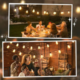 150FT(2x75FT) LED Outdoor String Lights S11 Dimmable Patio Light, with 44+3 Waterproof Shatterproof Edison 2700K | Lumora