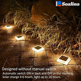 Solar Deck Lights Solar Powered, Solar Stair Lights Outdoor Waterproof, Solar Step Lights for Outdoor Garden Patio | Lumora