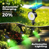 nipify 4 Pack Solar Lights Outdoor Waterproof, 53 LED Solar Spot Lights with 3 Modes Landscape Spotlights for | Lumora
