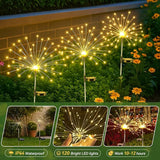 Dream Master Solar Garden Firework Lights, 120 LED, Waterproof, 8 Lighting Modes - Outdoor Security Flood Light | Lumora