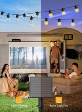 Brightown Outdoor Solar String Lights 34FT - LED G40 Pro Globe Patio Energy Saving with 11 Shatterproof Bulbs, 3 | Lumora
