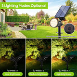 Bosceos 2-Pack Solar Lights Outdoor Waterproof, 30LEDs Solar Spot Pathway Lights with 3 Modes, Garden Light Auto | Lumora