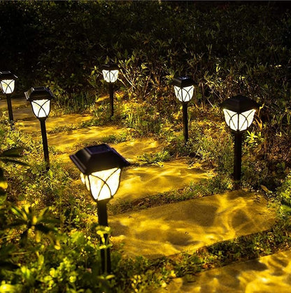 keeda Solar Pathway Lights Outdoor Waterproof Modern Style Design Solar Landscape Light for Outside Garden Yard Walkway Sidewalk Driveway (Warm White, Pack of 6)