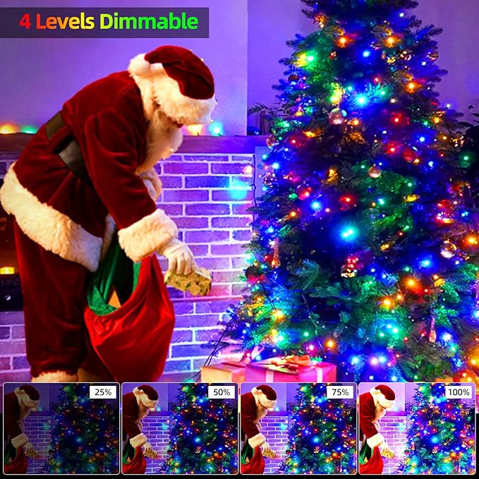 170FT 500 LED Christmas Lights Outdoor Indoor, Waterproof Color Changing Christmas Tree Lights with Timer, Memory | Lumora