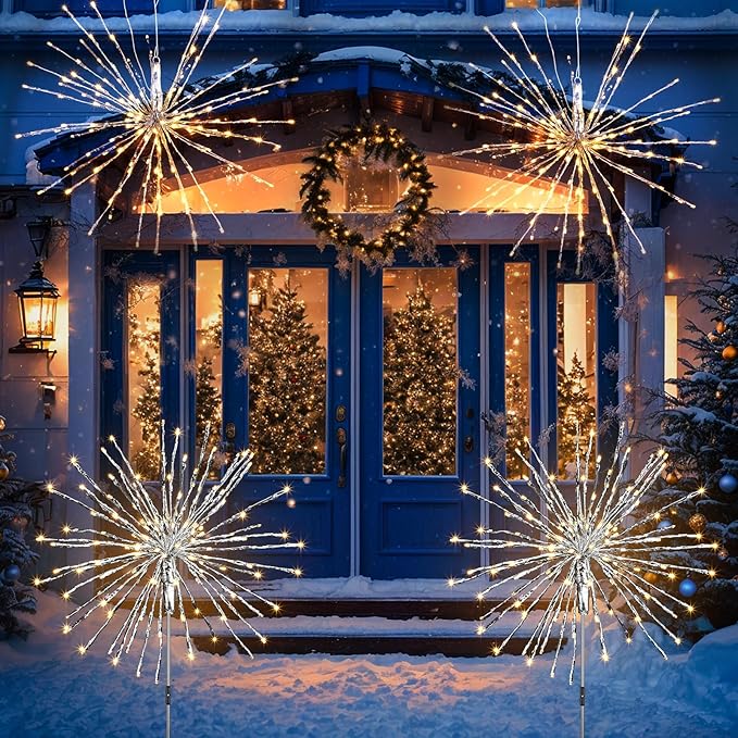 Twinkling Starburst Christmas Tree Star Topper Fairy Light 40 of 160 LED Lights - Outdoor Lighting Accessory | Lumora
