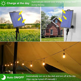 PMS Solar Outdoor String Lights, Color Changing Warm White to Cool White with Remote, Shatterproof LED Bulbs for | Lumora