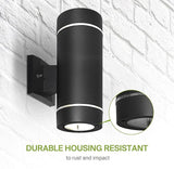 ASD 2 Light LED Indoor & Outdoor Wall Light Fixture | 18W 1180LM 3000K-5000K 100-277V Cylinder Up Down Lights | | Lumora
