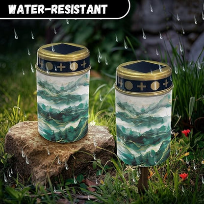 Lawn Solar Pathway Lights Outdoor Waterproof Solar Powered Fairy Light for Outside,Pretty Solar Garden Stake Lights,LED Lantern Landscape Lighting for Yard Patio Driveway Spotlights