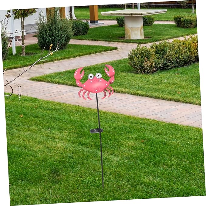 Crab Shape Solar Powered Garden Lamp Charming Outdoor Stake Light for Garden Lawn and Pathway Decor Easy | Lumora