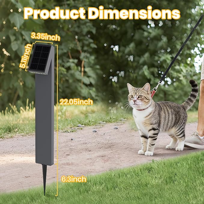 Solar Walkway Light, Dimmable Metal Solar Pathway Light Outdoor IP65 Waterproof, 3000K 500LM Solars Yard Lights for Yard Garden Patio Landscape Lawn