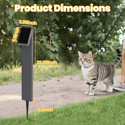 Solar Walkway Light, Dimmable Metal Solar Pathway Light Outdoor IP65 Waterproof, 3000K 500LM Solars Yard Lights for Yard Garden Patio Landscape Lawn