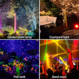 AVEKI Solar Pond Spotlights, 12 LED Solar Underwater Lights with Dual Head Waterproof Submarine Landscape Spotlight | Lumora