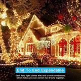 AmyHomie Warm White Christmas Lights, 108Ft 300LED Plug-in Christmas String Lights,8 Modes Waterproof Fairy String | Lumora