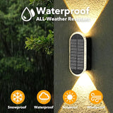 10 Pack Solar Fence Lights-RGBW Solar Powered Fence Wall Lights Waterproof 8-Color Changing Top and Bottom Lighting | Lumora
