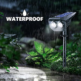 Flacchi Solar Lights Outdoor Waterproof - 2 Lighting Modes Solar Powered Garden Yard Spot Lights for Outside | Lumora
