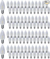 C9 Christmas Light Bulbs 100 Pack, Shatterproof Replacement LED Bulb, 2700K Warm White Fairy Lights for Indoor and | Lumora
