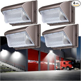 120W LED Wall Pack, 15840 Lumen Super Bright Outdoor Wallpack Lights, 5000K Waterproof Commercial Security Wall | Lumora