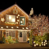 XTF2015 Christmas Outdoor Indoor Lights, 105ft 300 LED End to End Connected 9 Modes Timer Remote Christmas String | Lumora
