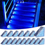VOLISUN Solar Stair Lights 16 Pack, Solar Step Lights Outdoor, Halloween Light, LED Outdoor Step Light,Outdoor | Lumora