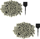 Pure Garden Solar Powered Outdoor String Lights - 200 LED Fairy Lights with Eight Light Modes - for Patio | Lumora
