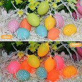 Egg Easter Lights Decorations, 10 Lights 8.5FT Multi Color Lights White Wire Pastel String Lights for Easter | Lumora
