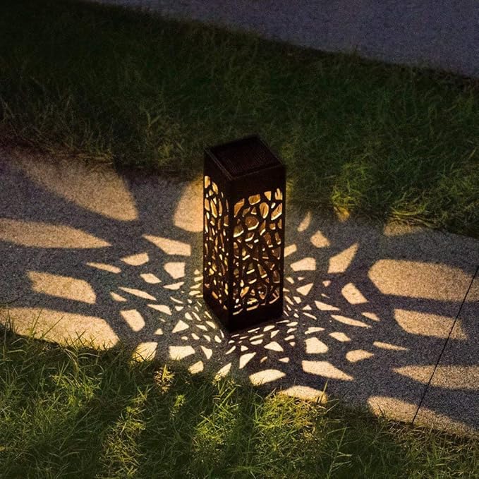 Juesi Solar Powered LED Garden Lights, Automatic Led for Patio, Pathway, Yard and Garden, 1pc