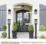 zeyu Farmhouse Outdoor Wall Light Fixture, 16 Inch Exterior Wall Sconce Lighting for Patio House, Die-Cast Aluminum | Lumora