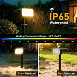 Solar Spot Lights Outdoor Waterproof IP65, [12 Pack/100 LED/4 Modes] Solar Landscape Spotlights, Auto On/Off High | Lumora