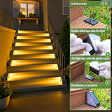 JSOT Solar Step Stair Lights Outdoor Waterproof for Yard Lighting Decor, 16 Pack Solar Powered Deck Fence Lights | Lumora
