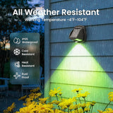 SOLPEX Solar Lights Outdoor Waterproof IP65, Solar Stair Lights Outdoor for Fence, Deck, Step, RGB Multicolor LED | Lumora