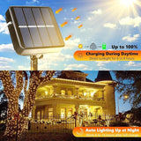 Lomotech Solar String Lights Outdoor - 2 Pack Total 66ft 200LED Solar Fairy Lights Waterproof 8 Modes Twinkle | Lumora