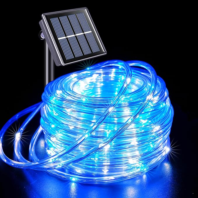 JMEXSUSS 200 LED Solar Rope Lights for Christmas Decor, 72ft IP 65 Outdoor Waterproof Christmas Rope Lights with 8 | Lumora