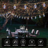 2Pack Solar Outdoor String Lights 24FT Vintage Rope Hemp Solar Lights with 20 Shatterproof Bulbs,8 Modes Solar | Lumora