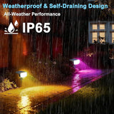 Color Changing Solar Spot Lights Outdoor Waterproof IP65,9 Lighting Modes Multicolor RGB Christmas Spotlight for | Lumora