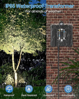 HIBOITEC Low Voltage Landscape Lighting 1200LM 12W with Connectors 100W Transformer - Outdoor Security Flood Light | Lumora