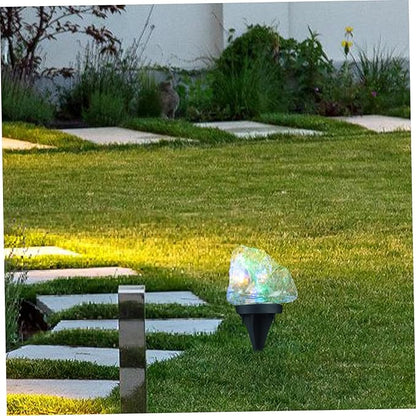 SUPVOX Solar Led Landscape Lights Outdoor Stone Shape Ground Lights for Garden Patio Pathway Walkway Decor