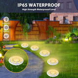 Solar Ground Lights 8 Pack Waterproof Outdoor Solar Lights for Yard Led Solar Garden Lights Bright Solar Powered | Lumora