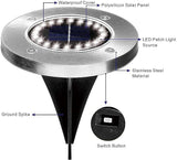 Solar Ground Lights - 20 LED, 12 Pack Outdoor Disk Lights - Waterproof in-Ground Garden Light Set for Pathway, Lawn | Lumora